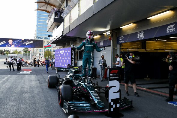 Vettel erzielte in Baku Aston Martins erste Podestplatzierung in der Formel 1 - Foto: LAT Images