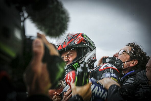 Quartararo war der Wert des Silverstone-Sieges anzusehen - Foto: MotoGP.com