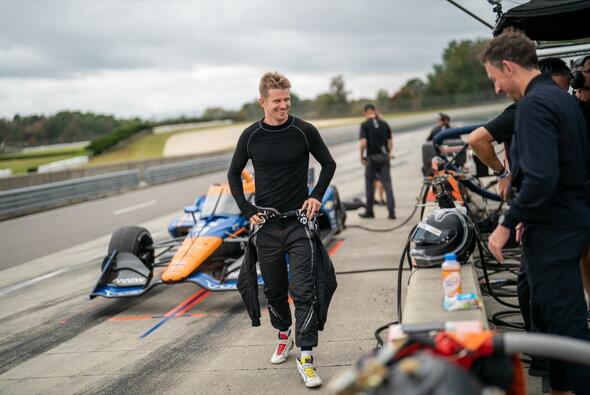 Formel-1-Routinier Nico Hülkenberg genoss seinen ersten IndyCar-Test für Arrow McLaren SP - Foto: Indycar