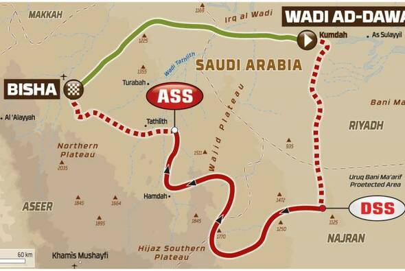 Etappe 10 in Saudi Arabien - Foto: A.S.O