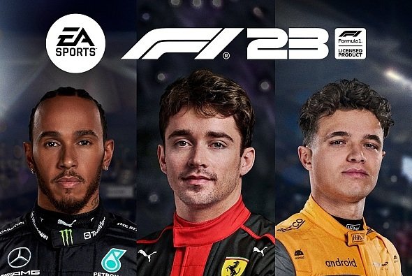 Lewis Hamilton, Charles Leclerc und Lando Norris als Titelstars des neuen F1 23-Spiels - Foto: EA Sports 