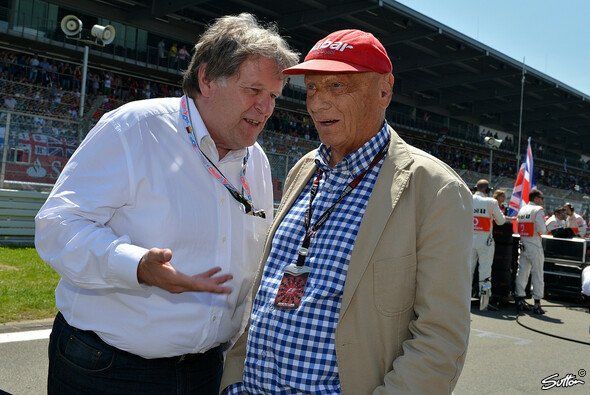 Norbert Haug mit F1-Legende Niki Lauda - Foto: Sutton