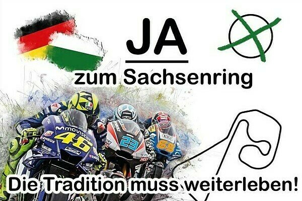 Motogp Fans Bringen Protest Plakat An Den Sachsenring