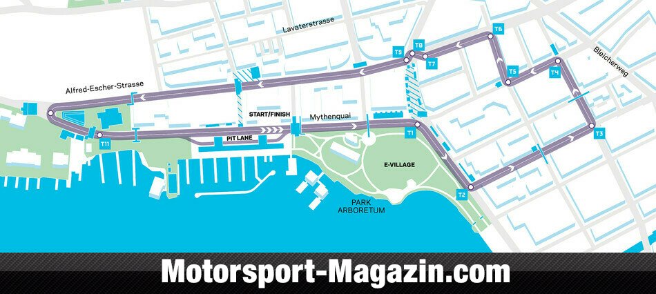 Formel E Zürich 2018 StreckenDetails und Zeitplan offiziell
