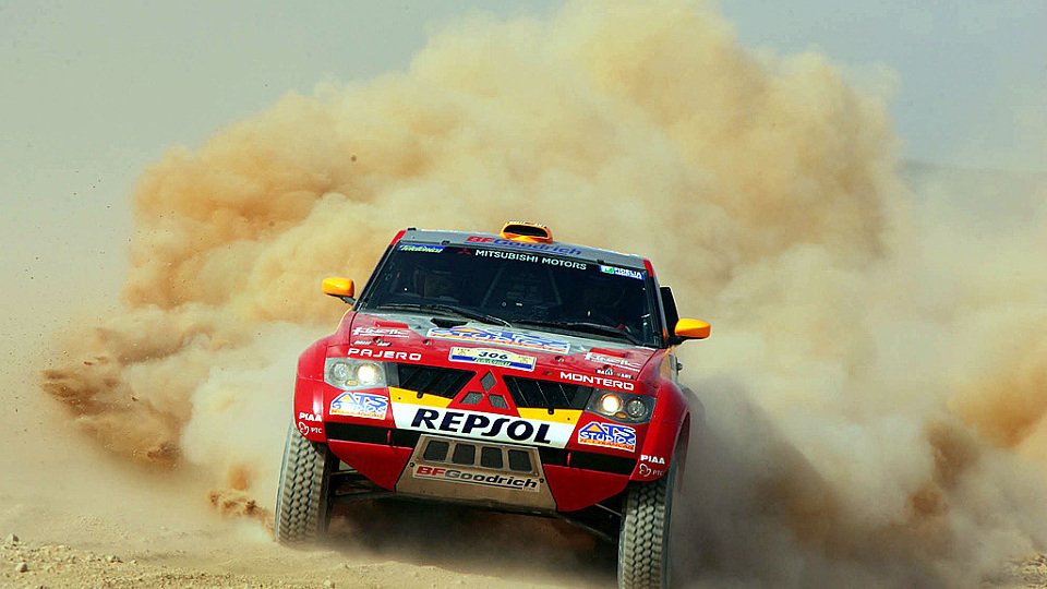Peterhansel führt auch weiterhin die Dakar an., Foto: Mitsubishi