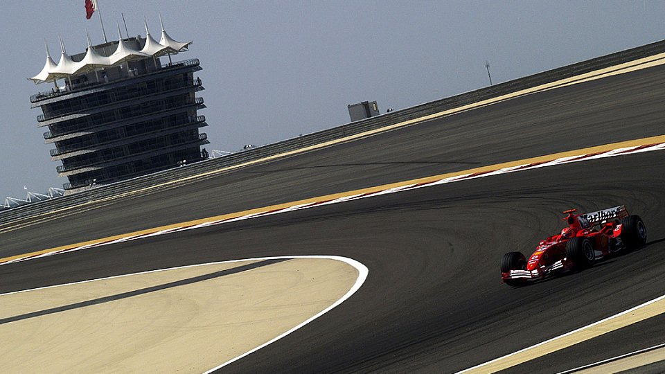 Ferrari alleine in Bahrain., Foto: Ferrari Press Office