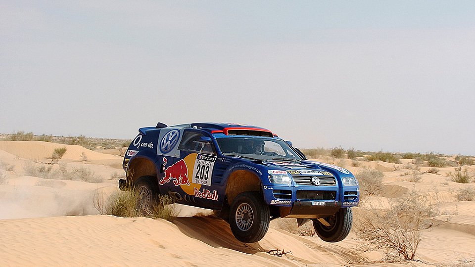 Bruno flog durch die Wüste., Foto: VW Motorsport