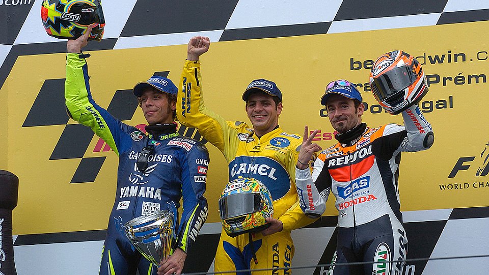 Alex Barros holte sich den Sieg in Estoril, Foto: Yamaha Racing