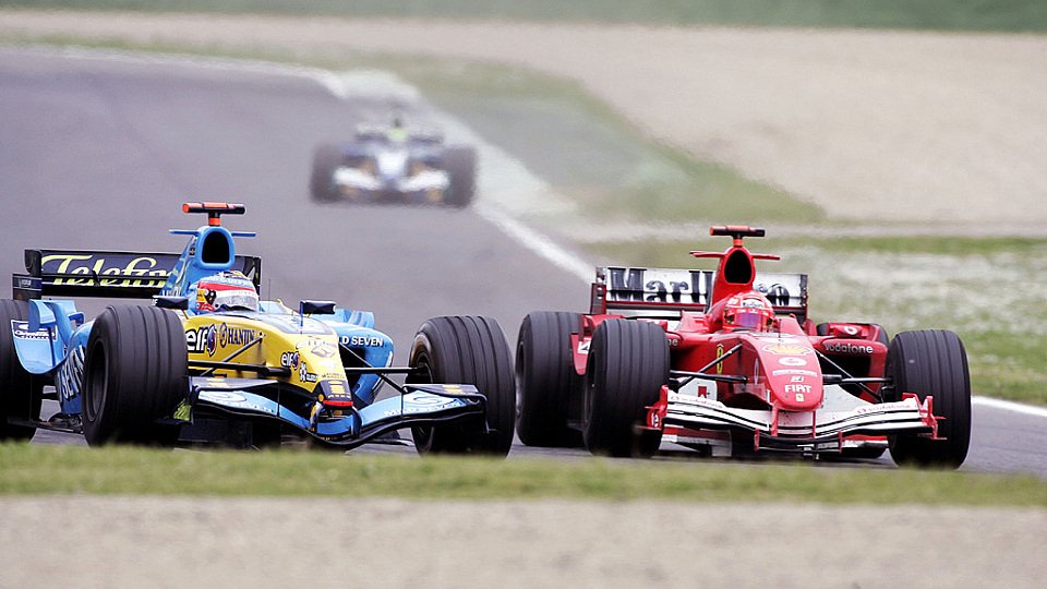 Michael Schumacher fand keinen Weg vorbei an Fernando Alonso