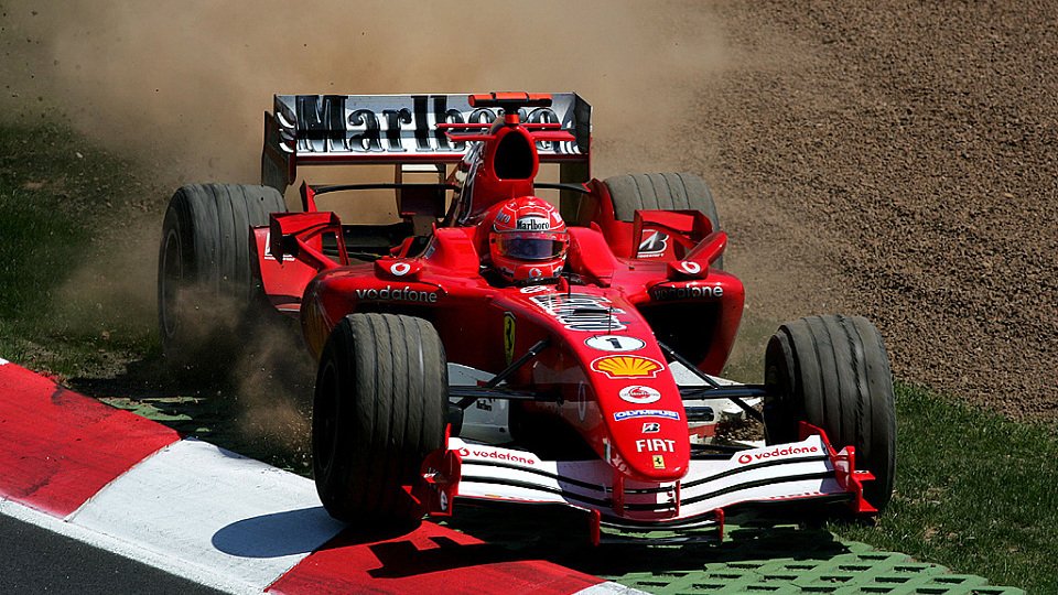 Schumacher ging zweimal die Luft aus., Foto: Sutton