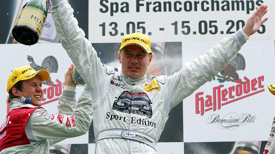 Mika Häkkinen durfte bereits bei seinem dritten DTM-Rennen den ersten Sieg feiern., Foto: Sutton