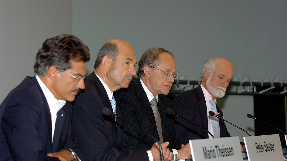 Mario Theissen, Peter Sauber und Burkhard Göschel brachten den Stein ins Rollen., Foto: BMW