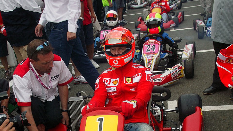 Michael Schumacher fuhr wieder Kart., Foto: Sutton