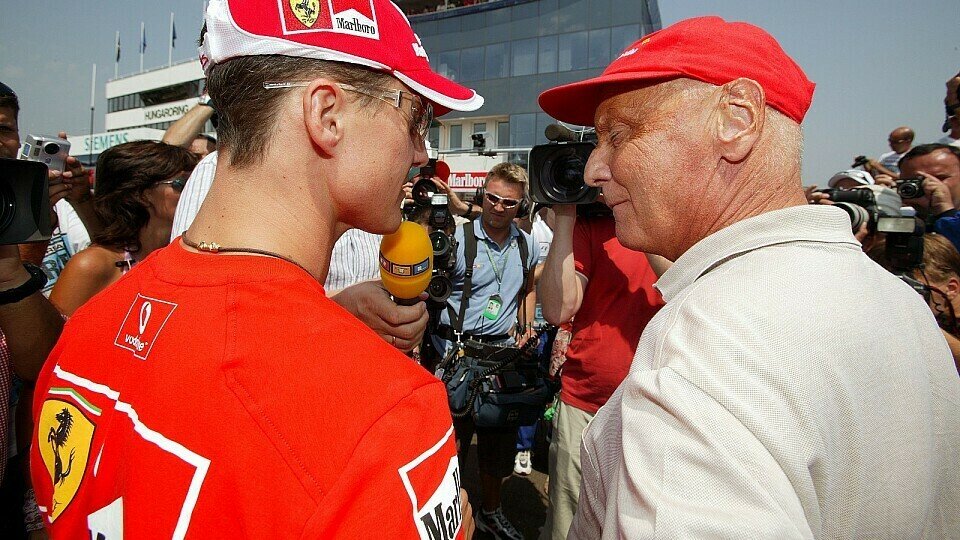 In Ungarn war Niki Lauda wieder ein Teil des F1-Zirkus., Foto: Sutton