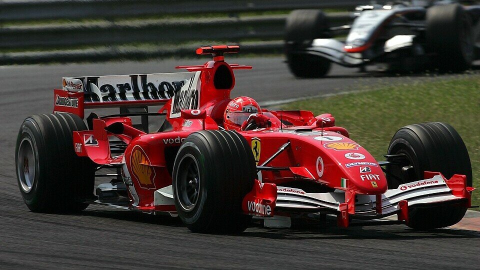 Michael Schumacher war endlich wieder einmal da wo er hin möchte: Ganz vorne., Foto: Sutton