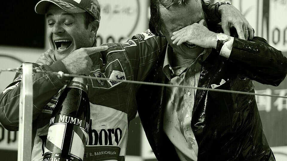 Barrichello & Montezemolo hatten beim letzten Streckendebüt in China viel Spaß., Foto: Sutton