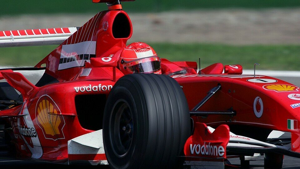 Michael Schumacher riskierte viel und verlor Rang neun., Foto: Sutton
