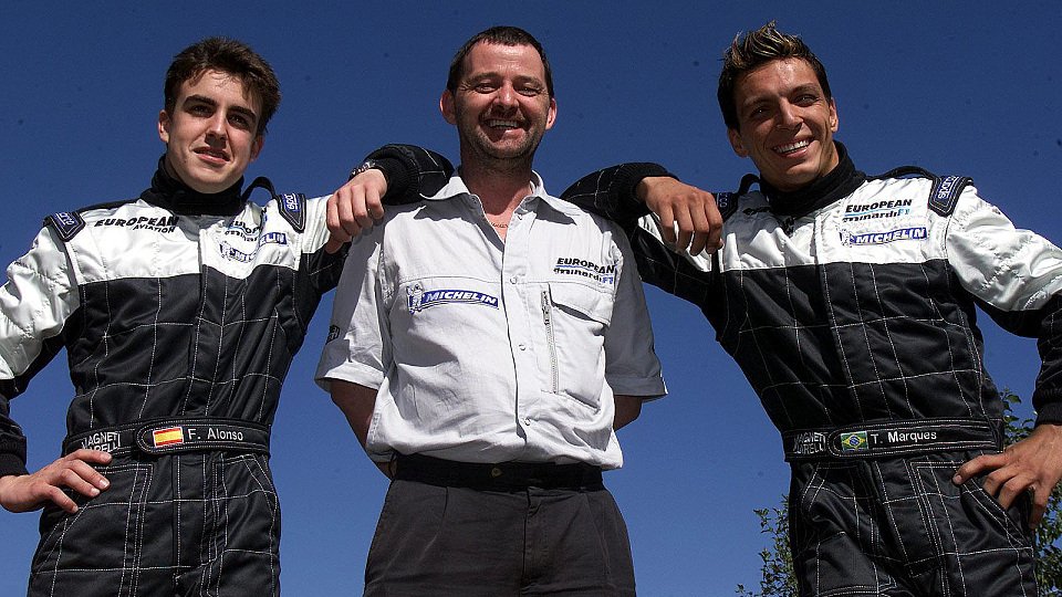 Das waren Zeiten - Alonso, Stoddart und Marques im Jahr 2001., Foto: Sutton