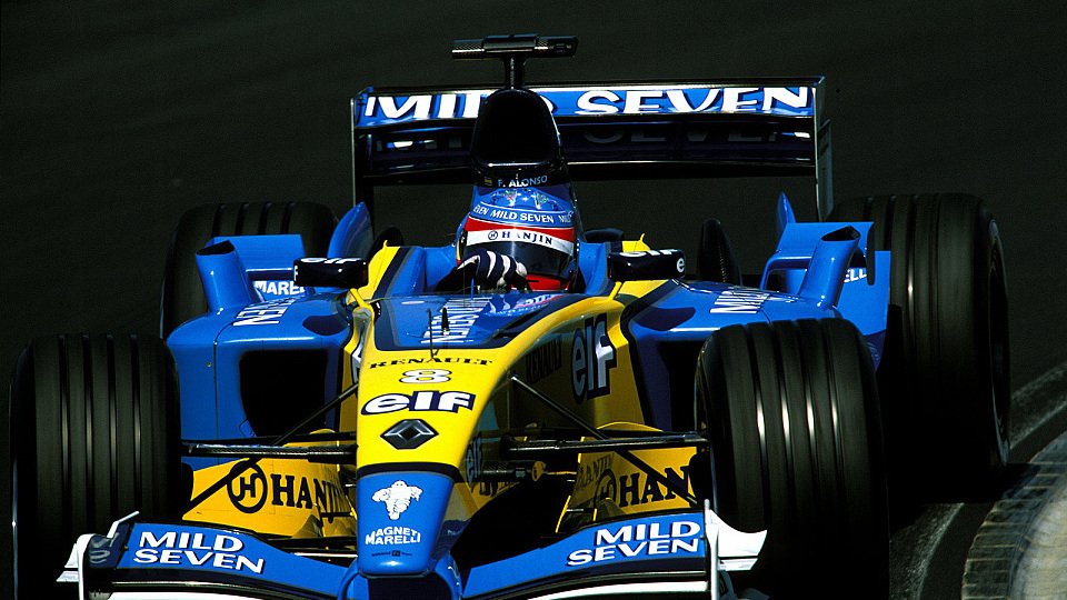 Fernando Alonso fuhr 2003 ein dominantes Rennen in Ungarn, Foto: Sutton