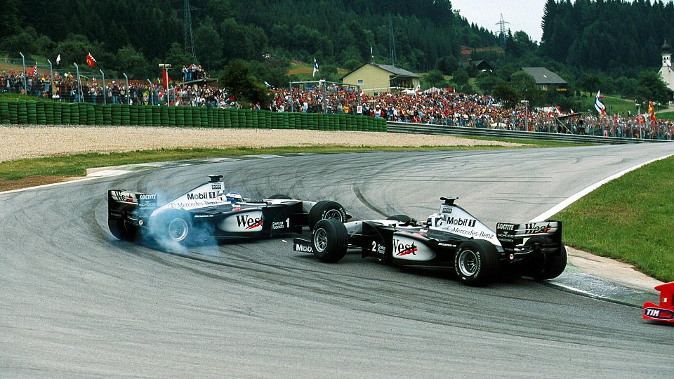 1999 lieferten sich Coulthard und Häkkinen ein heißes Duell in Spielberg, Foto: Sutton