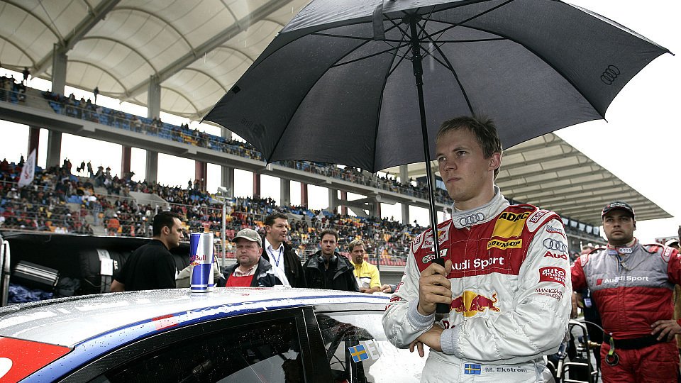 Mattias Ekström wurde von seinen Markenkollegen im Regen stehen gelasssen., Foto: DTM