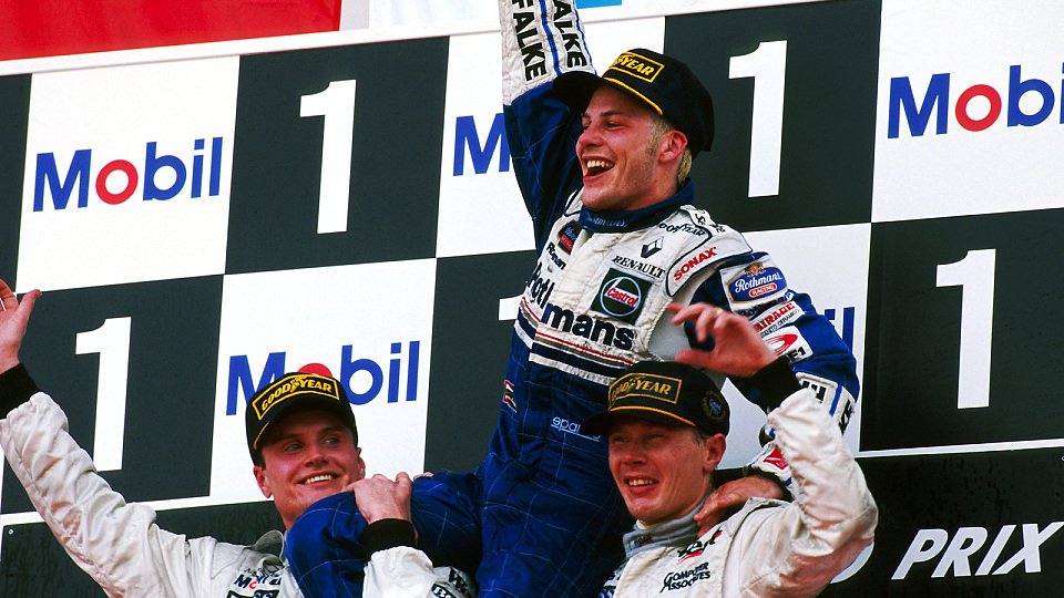 Jacques Villeneuves WM-Triumph in Jerez 1997 war der bisher letzte Titel der legendären Paarung Williams-Renault, Foto: Sutton