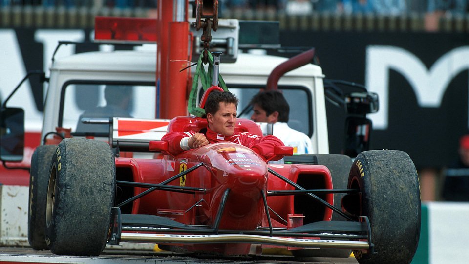Michael Schumacher fiel in Frankreich 1996 vor dem Start aus, Foto: Sutton