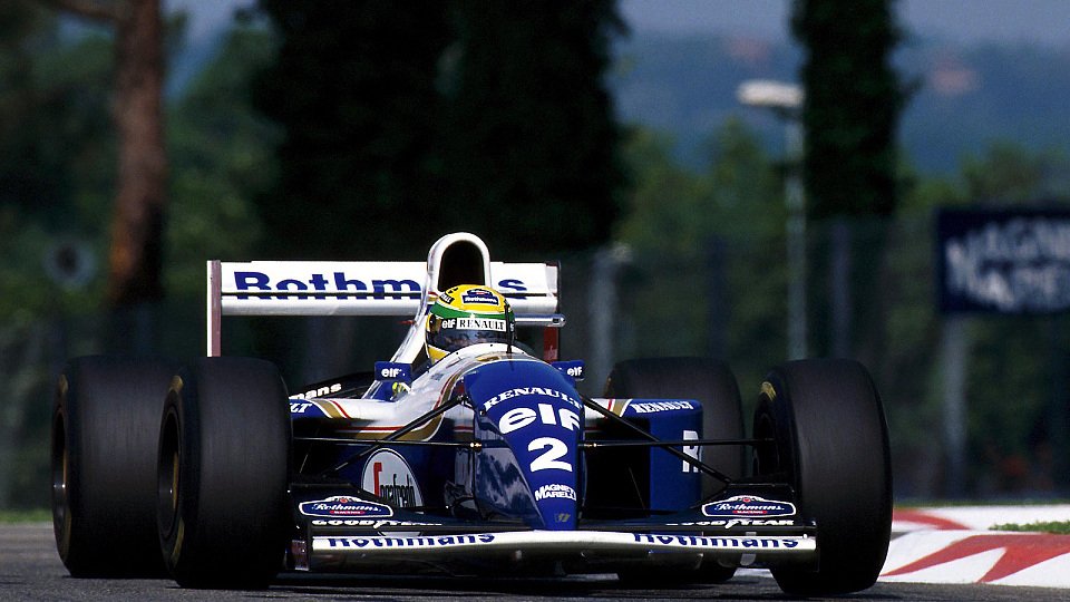 Unvergessen: Ayrton Senna im Williams-Renault FW16 in Imola 1994, Foto: Sutton