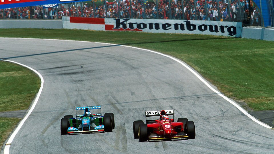Berger vs. Schumacher, Foto: Sutton