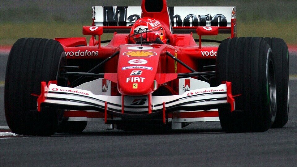 Michael Schumacher lag heute hinter Rubens Barrichello., Foto: Sutton