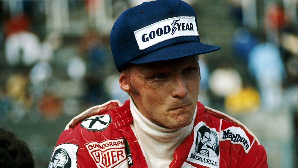 Schwer gezeichnet beim Comeback in Monza 1976 - in die Rolle von Niki Lauda soll Daniel Brühl schlüpfen, Foto: Sutton
