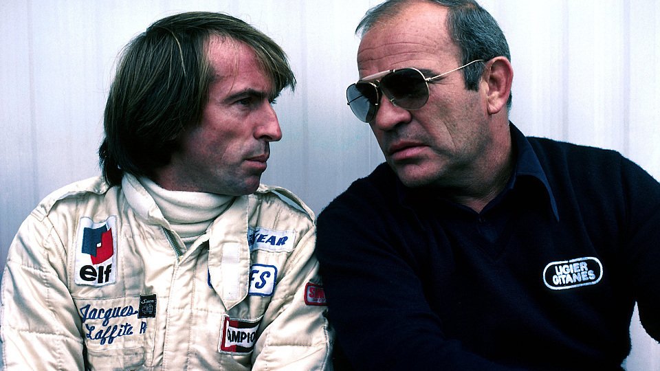 Guy Ligier und Jacque Laffite 1979, Foto: Sutton