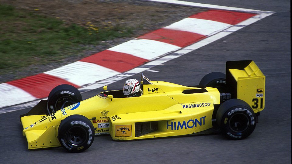 Mit Coloni beendete Tarquini 1988 sein erstes Formel-1-Rennen, Foto: Sutton
