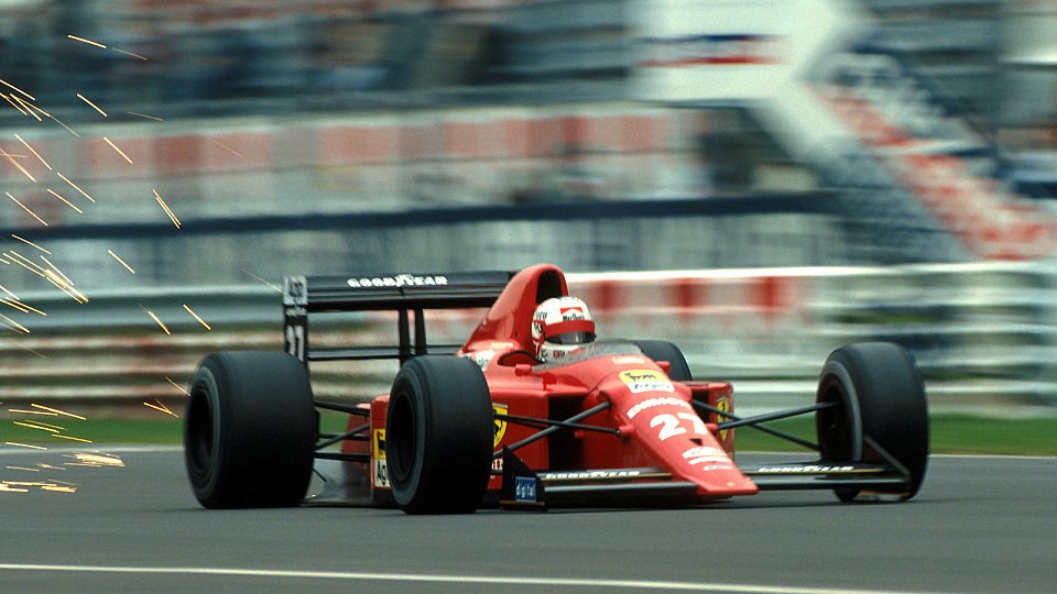 Nigel Mansell hatte 1989 mit seinem Ferrari 640 zu kämpfen, Foto: Sutton