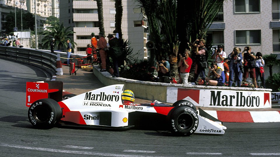 Ayrton Senna erlebte in Monaco zwischen vielen Sternstunden auch eine der bittersten Niederlagen, Foto: Sutton
