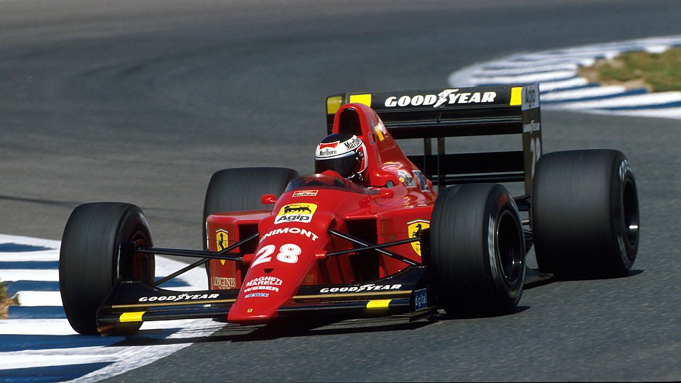 Gerhard Berger 1989 in seinem Ferrari, Foto: Sutton