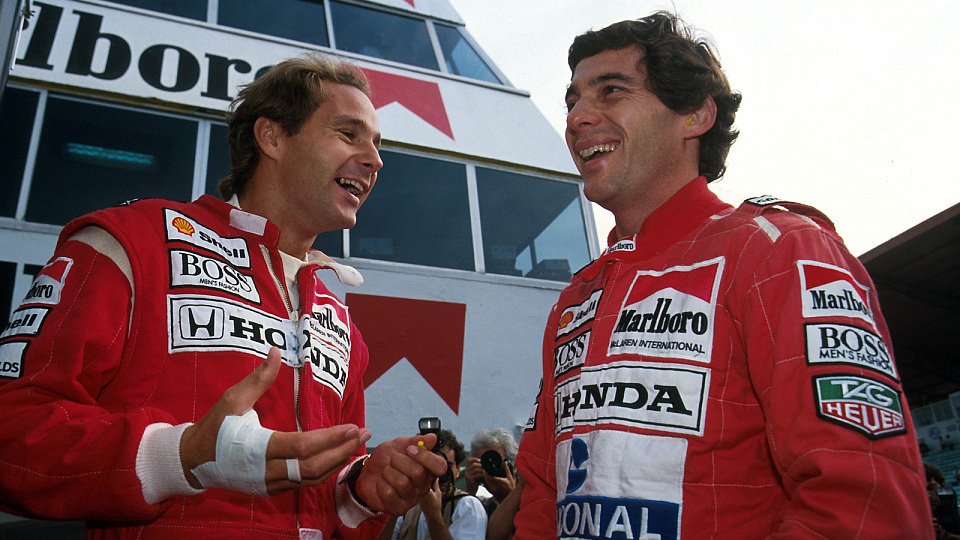 Berger und Senna beim GP in Portugal