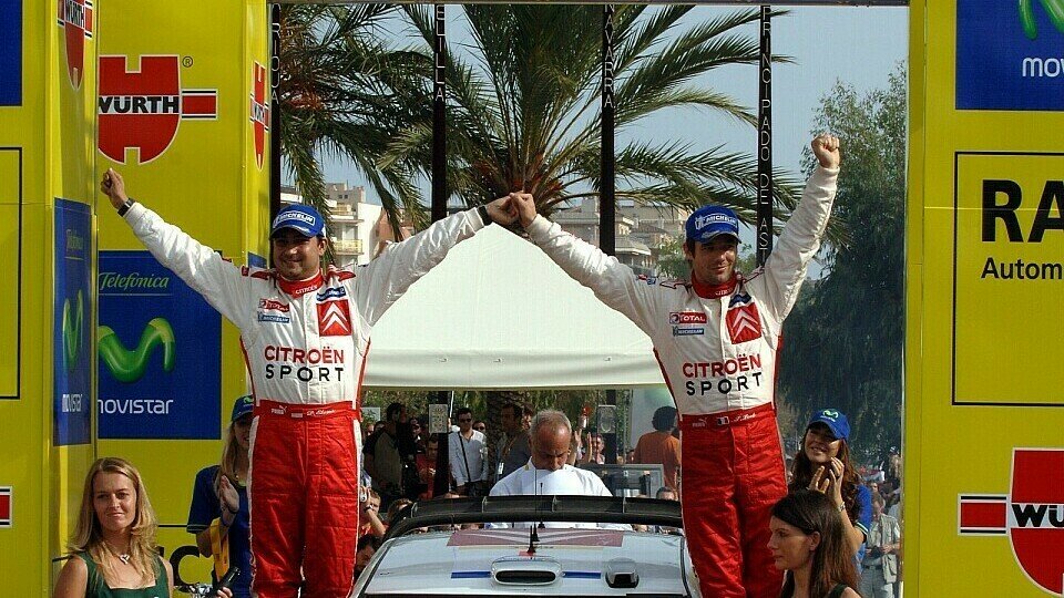 Geschafft: Loeb gewinnt auch in Spanien., Foto: Sutton