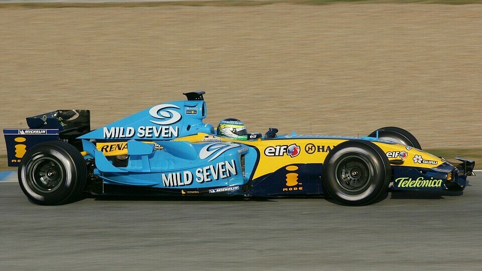 Giancarlo Fisichella wurde die Ehre der ersten Ausfahrt zuteil., Foto: Sutton Giancarlo Fisichella wurde die Ehre der ersten Ausfahrt zuteil., Foto: Sutton
