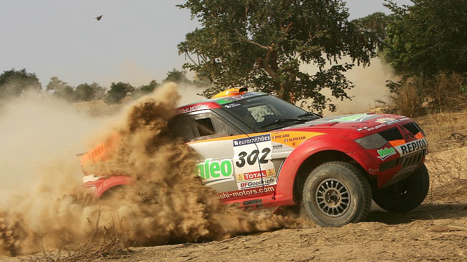 Alphand fuhr eine fehlerlose Etappe., Foto: Mitsubishi