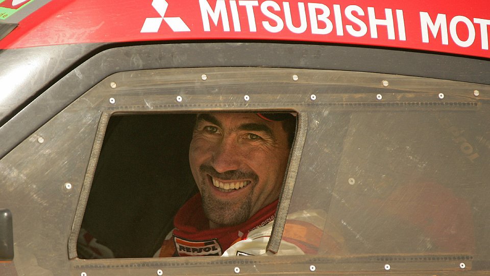 Luc Alphand hatte gut lachen, Foto: Mitsubishi