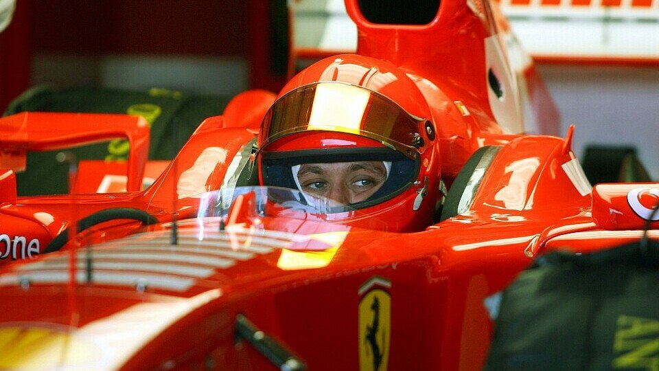 MotoGP-Legende Valentino Rossi versuchte sich 2006 mit Ferrari an der Formel 1