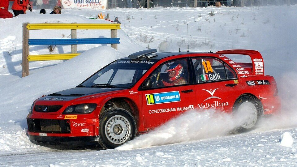 Die Schweden Rallye bestritt Galli 2006 im Mitsubishi Lancer WRC05., Foto: Sutton