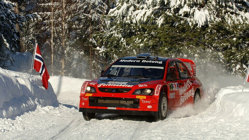 Carlsson überzeugte im Lancer WRC05., Foto: Sutton
