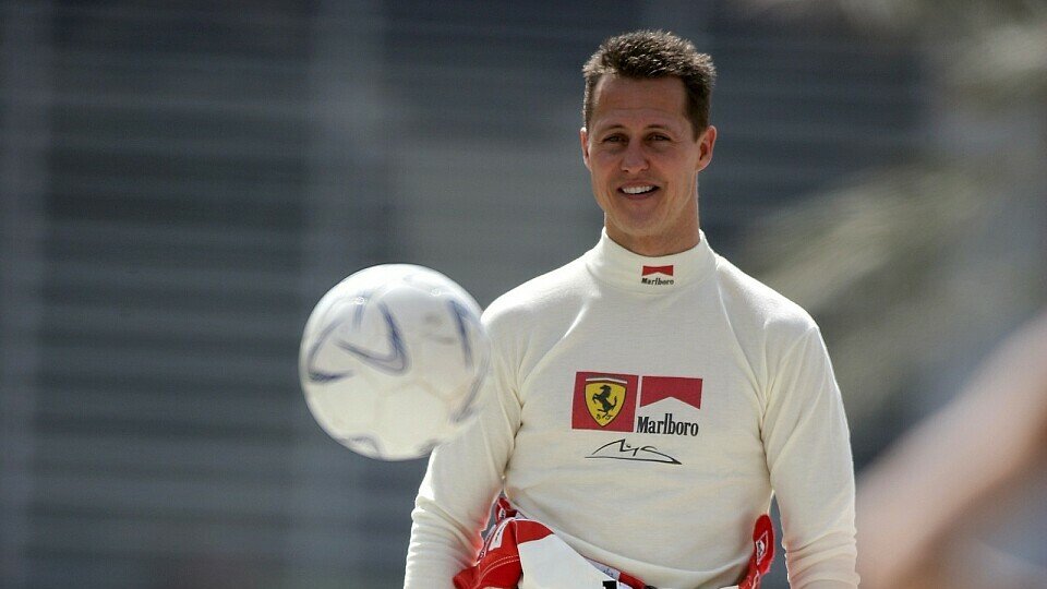 Michael Schumacher spielte Fußball., Foto: Sutton