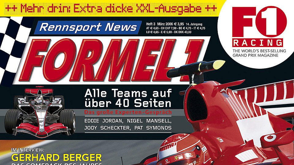 Rennsport News F1/F1 Racing: Die ganze Saison in einem Heft, Foto: bpa Sportpresse
