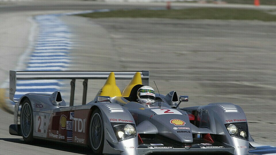 Allan McNish fuhr auf die Pole., Foto: Audi Allan McNish fuhr auf die Pole., Foto: Audi