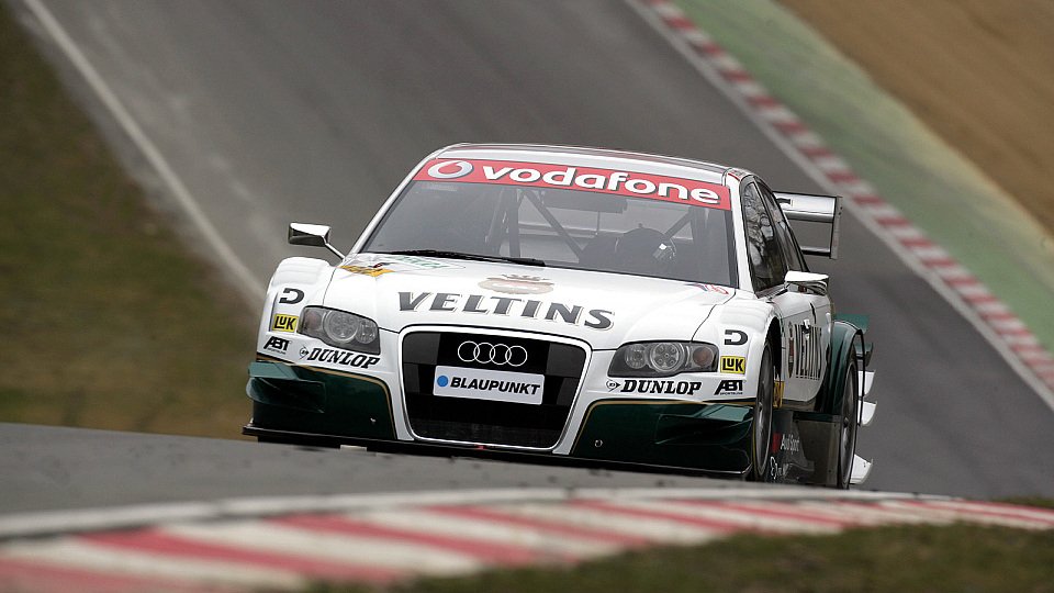 Frentzen testete bei den Testfahrten die Brands-Hatch-Performance des A4 DTM aus., Foto: Audi