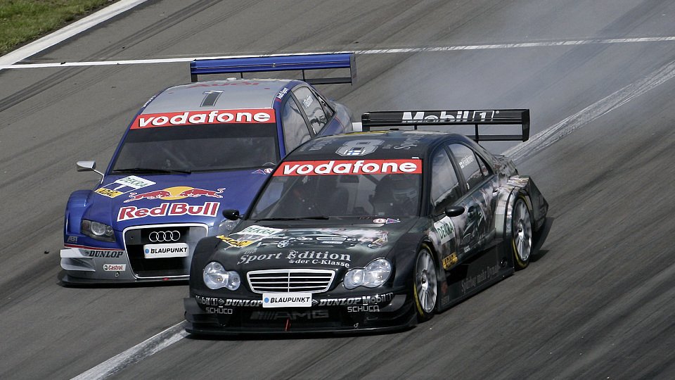2005 duellierten sich zunächst Ekström und Häkkinen um Platz zwei, Foto: DTM