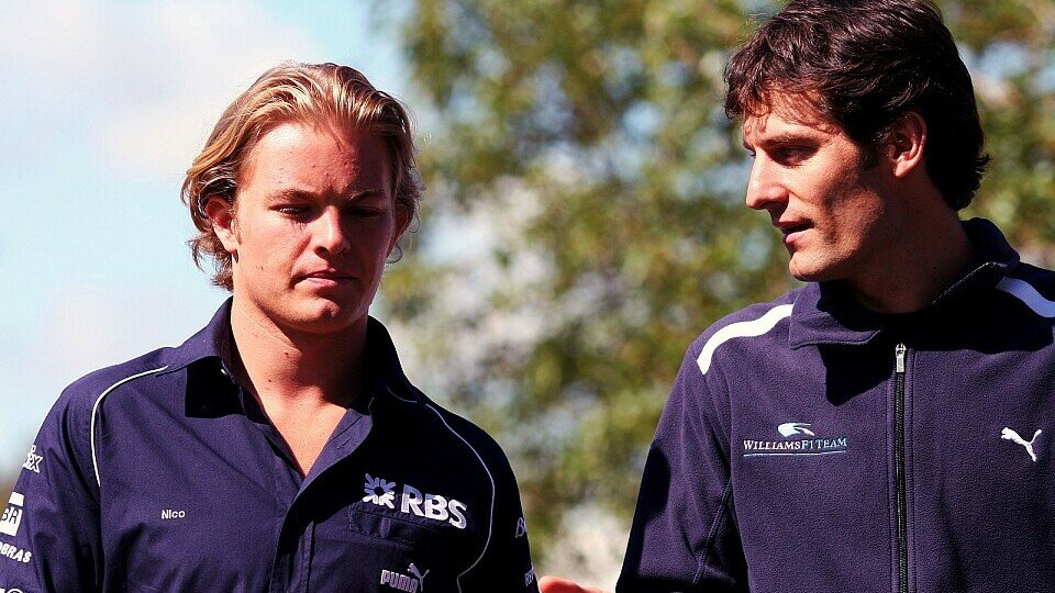 Mark Webber und Nico Rosberg kommen gut miteinander aus., Foto: Sutton